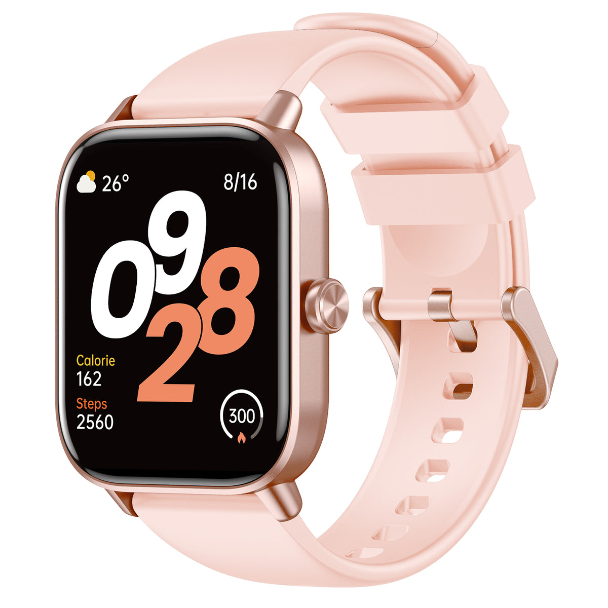 Tranya D16 Smartwatch® Fitness für Damen und Herren, unterstützt Bluetooth-Anrufe, 24/7-Herzfrequenzmessung, Blutsauerstoffmessung, Schlaf- und Schrittzählung, 100 Sportmodi, IP68 wasserdichter Fitness-Tracker, kompatibel mit Android- und iOS-Systemen