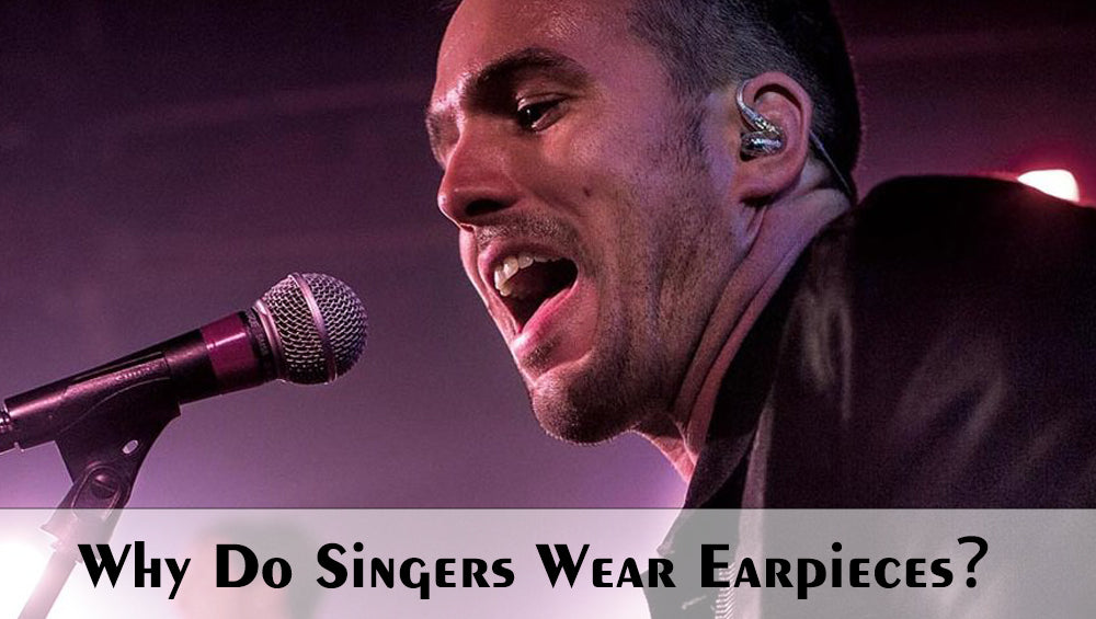 A Singer Wearing Earpieces