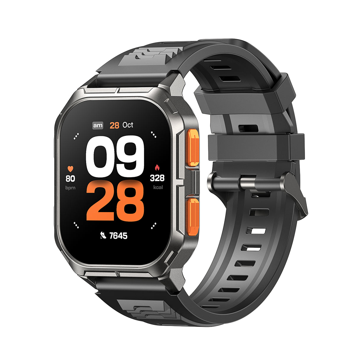 Tranya D28 Smartwatch® Bluetooth Calling, 100+ Sports Mode, Health Monitoring of Sleep, Blood Pressure, Heart Rate, Blood Oxygen, Compatible with Android/iOS System