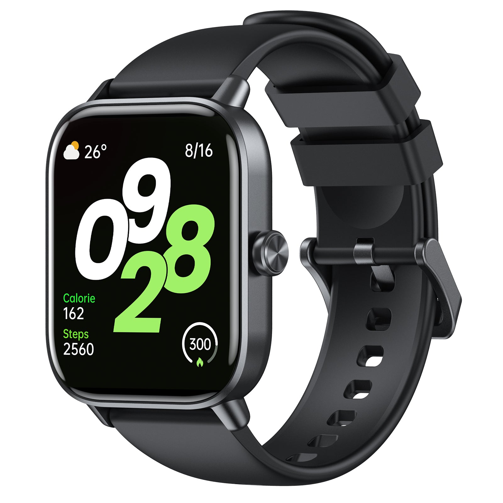 Tranya D16 Smartwatch® Fitness for Female and Male, Supports Bluetooth Calling, 24/7 Heart Rate Monitoring, Blood Oxygen Monitoring, Sleep and Step Tracking, 100 Sports Modes, IP68 Waterproof Fitness Tracker, Compatible with Android and iOS Systems