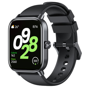 Tranya D16 Smartwatch® Fitness for Female and Male, Supports Bluetooth Calling, 24/7 Heart Rate Monitoring, Blood Oxygen Monitoring, Sleep and Step Tracking, 100 Sports Modes, IP68 Waterproof Fitness Tracker, Compatible with Android and iOS Systems
