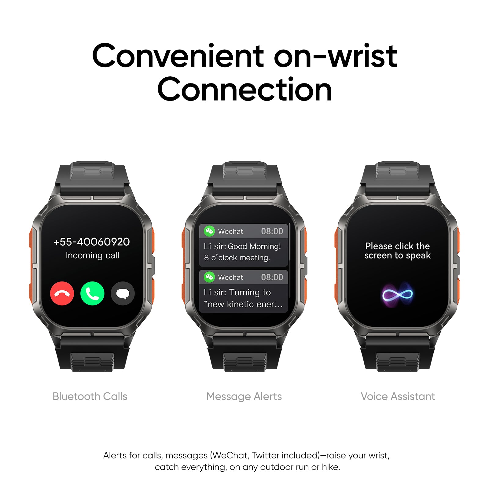 Tranya D28 Smartwatch® Bluetooth Calling, 100+ Sports Mode, Health Monitoring of Sleep, Blood Pressure, Heart Rate, Blood Oxygen, Compatible with Android/iOS System