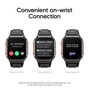 Tranya D28 Smartwatch® Bluetooth Calling, 100+ Sports Mode, Health Monitoring of Sleep, Blood Pressure, Heart Rate, Blood Oxygen, Compatible with Android/iOS System