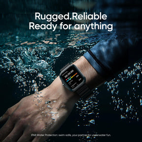 Tranya Z05 Smartwatch® IP68 water resistance, Bluetooth calling, Ultra-thin 1.8-inch display fitness with multiple sports functions including sleep, blood pressure, heart rate, and oxygen monitoring, compatible with Android/iOS systems.