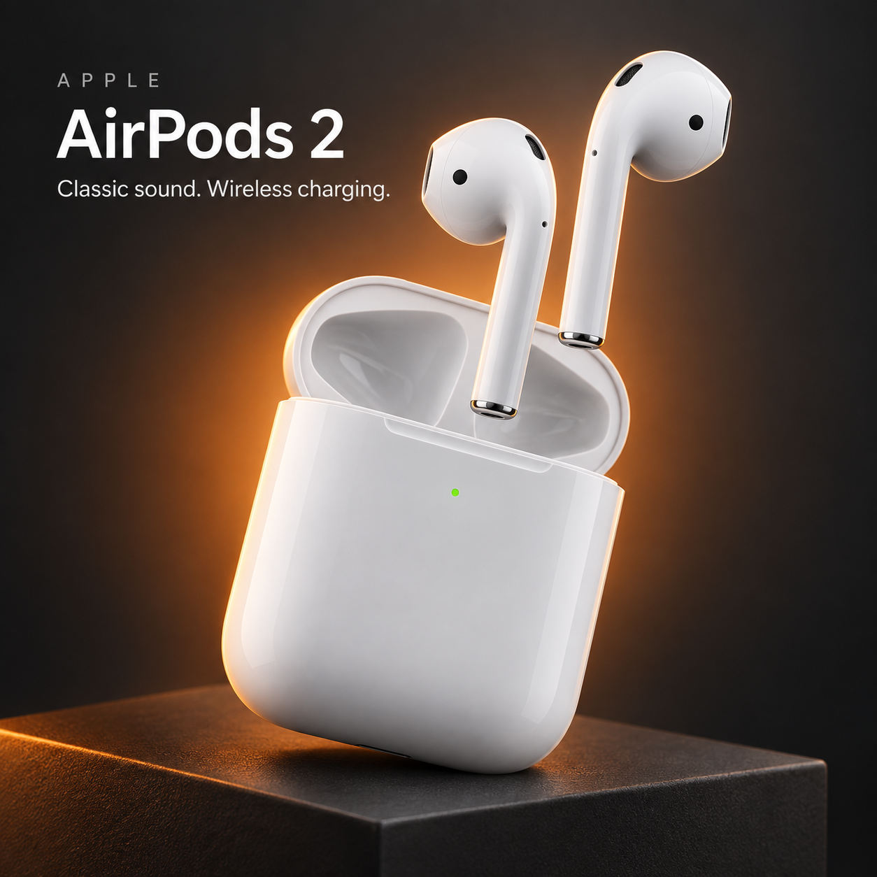 Apple AirPods 2 — AI-generated promotional image 4