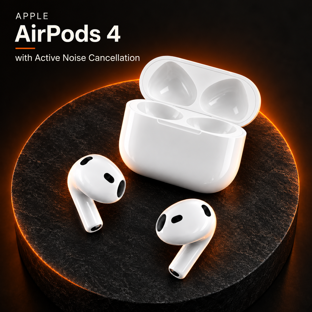 Apple AirPods 4 with Active Noise Cancellation — AI-generated promotional image 2