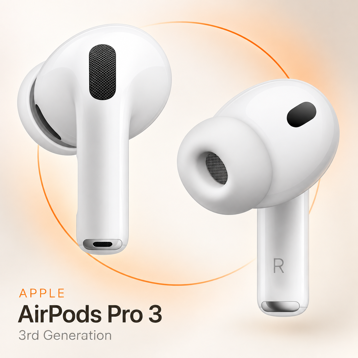 Apple AirPods Pro 3 + AppleCare — AI-generated promotional image 3