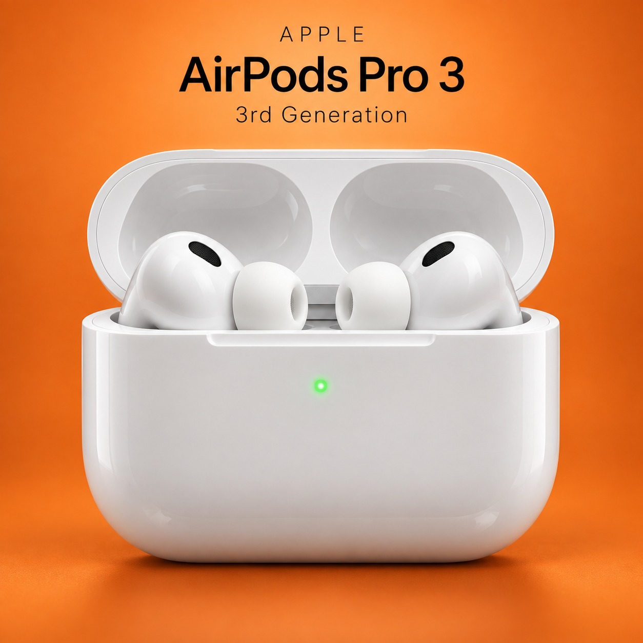 Apple AirPods Pro 3 + AppleCare — AI-generated promotional image 2