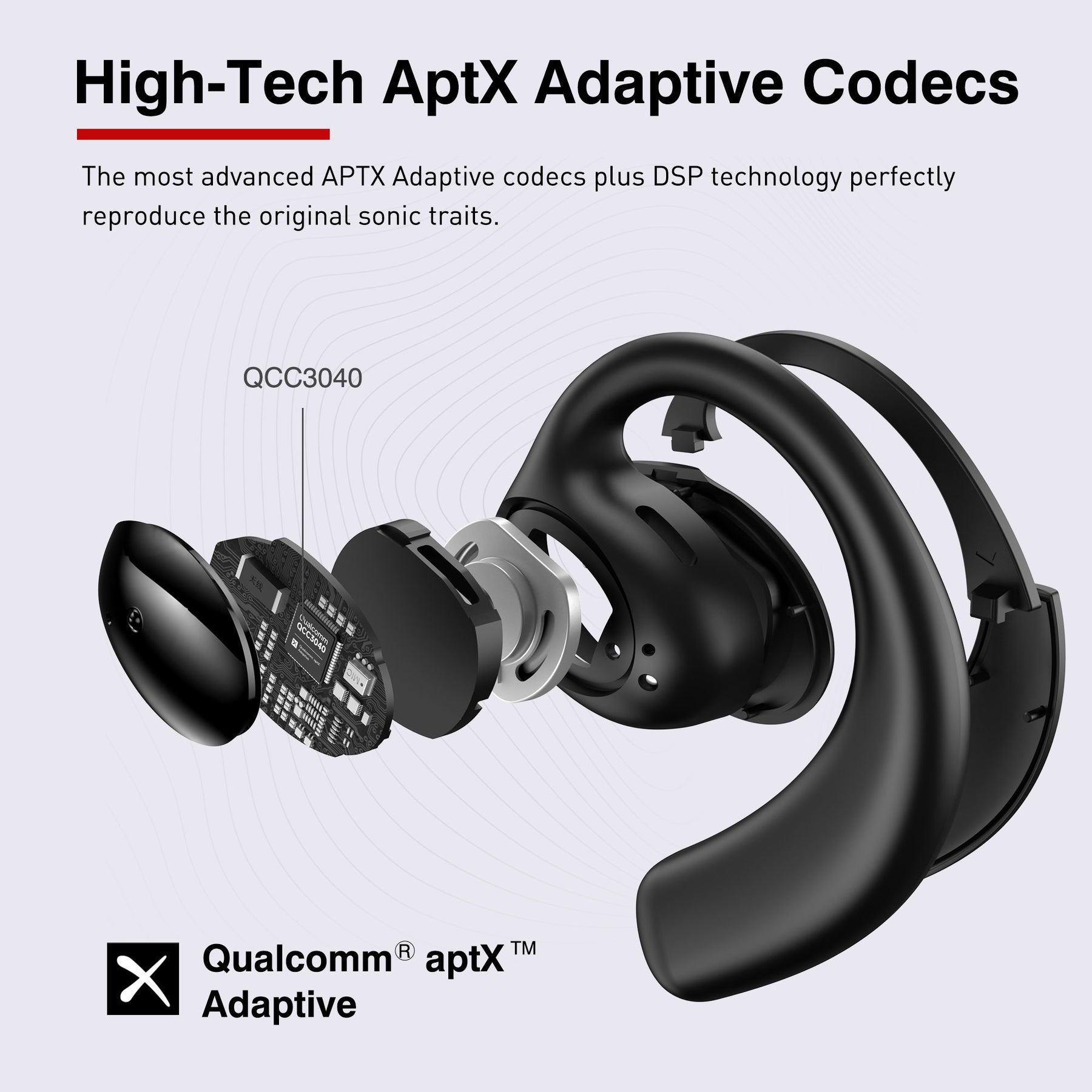 Tranya X3® Open Ear Design CVC 8.0 Noise Cancellation Sports Headphone